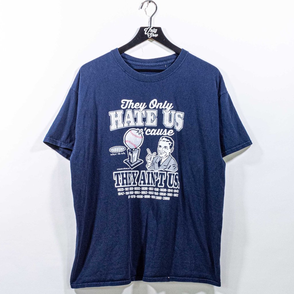 New York They Only Hate Us Cause They Aint Us TShirt Xl Smack Talk Baseball
